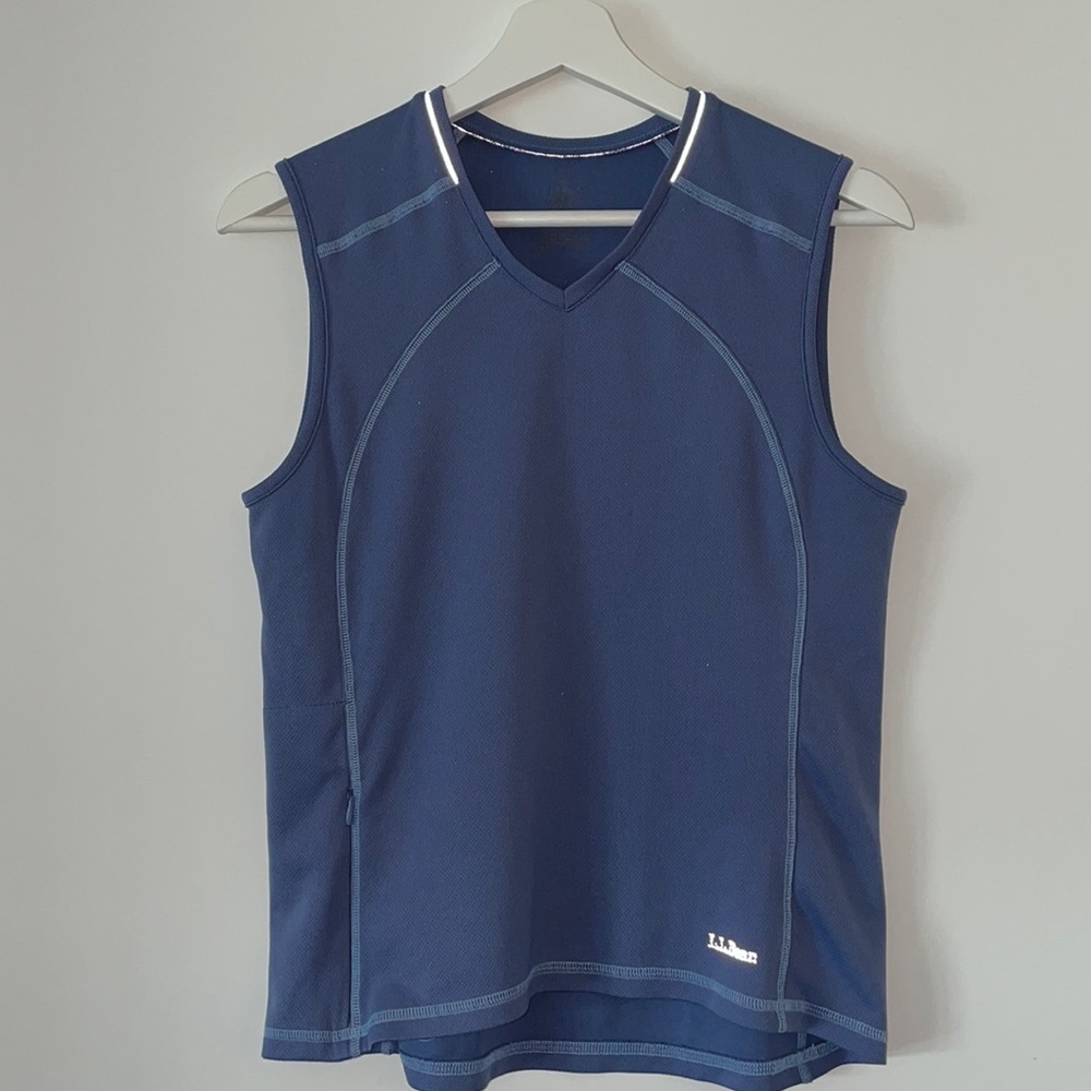 LL Bean Sleeveless Activewear Lilac Tank Sz S